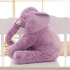 Djur 40 cm plysch elefant leksak baby sover back kudde mjuk fylld djur kudde elefant docka nyfödd lekkamrat doll barn leksaker squis