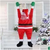 Kerstversiering Kerstversiering Trouwen met de Kerstman Hangende pop Venster Navidad Boomornament Kerst Buitendeur Muur Decorat Dhxsv