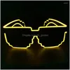 Party Decoration Party Decoration Glowing Glasses Cool LED Nightclub Show Prom Novelty Personlighet Flash Cosplay Parenting Halloween D DHIT2