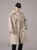 Trench da uomo Giacca a vento Cappotto lungo impermeabile allentato casual 2023 Giacche primaverili di marca Cappotto soprabito di moda per uomo