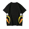 Męska koszulka designerska torba Shark T-shirt Luksusowy mężczyzna kolorowy letni okrąg
