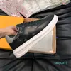 2023-Beverly Hills Sneaker дизайнерская мужская обувь из телячьей кожи, кроссовки на массивной подошве, резиновая подошва, удобная техническая подкладка с черным принтом