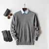 Men's Sweaters Cashmere Cotton Sweater Men Autumn Winter Jersey Jumper Robe Hombre Pull Homme Hiver Pullover Men Oneck Knitted Sweaters 231101