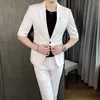 メンズスーツ2023men's Summer Suit（Blazer Western Pants）ハイエンドファッションビジネストレンドハンサムカジュアル3ピースセットM-3XL