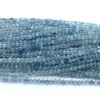 Losse edelstenen Veemake Blauw Aquamarijn DIY Natuurlijke ketting Armbanden Oorbellen Ring Facet Kleine Ronde Dames kralen Voor sieraden maken