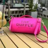 Designer läder duffle påse axel fatformade tote kvinnor lady crossbody top kvalitet läder lyx handväska strand kvinnors väska trumväska Totes handväska