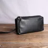 Wallets AETOO Handbag Men's Leather Large-capacity First Layer Cowhide Clutch Casual Long Wallet Soft Mobile Phone Bag