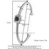 고급 뱅글 디자이너 보석 여성 매력 팔찌 여자 골드 4mm S925 팔찌 스털링 실버 검은 마노 및 상감 다이아몬드 남자 선물 CWP8