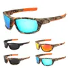 Солнцезащитные очки в оправе для улицы, поляризационные красочные камуфляжные очки для спортивной рыбалки и верховой езды, пляжные солнцезащитные очки для мужчин и женщин, солнцезащитные очки UV400 231101