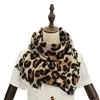 Scarves Thick Cashmere Scarf For Women Leopard Print Tippet Pashmina Shawl And Wrap Design Luxury Brand Blanket Stole Bufanda Echarpe 231101