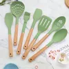 New cookware 13 Pcs Silicone Kitchen Utensils Set Heat-resistant Non Stick Scraper Spatula Scoop Skimmer Ladle Cooking Tools with holder