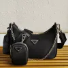 pocket Edition 2005 handbag black designer mini handbag dags wallet nylon chain womens handbag letter shoulder bag handbag Re Edition 2005 2000 Capacity Bag 02