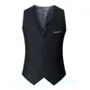 Мужские жилеты Черно -серый темно -синий для мужчин Slim Fit Suit мужской жилет gilet homme повседневная рукавочная формальная деловая куртка 230331
