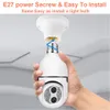 Neue E27-Scheinwerfer-Überwachungskamera mit Dual-Objektiv-Zoom, Vollfarb-Nachtsicht, automatischer Verfolgung, Lampenüberwachung