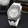 Ladies Watches Luxury Fashion Stainless Steel Fully functional rubber Watch Women Chronograph Quartz Clock Waterproof Wristwatch