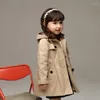 Cappotto Giacca primaverile per bambini per ragazze Giacca a vento coreano Manteau Enfant Fille Abbigliamento per adolescenti Trench per bambini Autunno