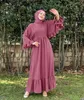 Ethnic Clothing 2023 Muslim Women Casual Long Maxi Dress Turkey Arab Islam Kaftan Party Prayer Robe Jalabiya Dubai Caftan Ramadan