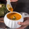Zestawy naczyń stołowych Ceramiczna zupa z zupą dyni