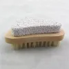 Naturalny Bristle Smurs Stopa Z Zdziwiająca się skóra Remover Pumice Stopy Drewniane szczotki do czyszczenia spa Massager Fy8451 1101