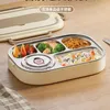Vaisselle en acier inoxydable boîte à déjeuner femmes conteneurs stockage Bento esthétique métal étudiant Camping Lonchera Termica
