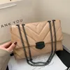 Evening Bags Casual Chain Crossbody Bags For Women Fashion Simple Shoulder Bag Ladies Designer Handbags PU Leather Messenger Bags 231101