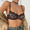 Soutien-gorge Ensembles Été Léopard Imprimer Mince Sexy Dentelle Soutien-Gorge Sous-Vêtements Femmes Ensemble Grande Taille Rassemblement Grande Poitrine Montre Petite Taille T231101