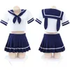 Ani Japanische Schulschüler-Matrosenuniform, würzige Pamas-Kostüme für Frauen, sexy, heiße erotische Dessous, Cosplay