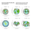 10 pezzi/bacche di moda con alloggiamento ambientale personalizzati in metallo ambientale salva la terra fumetti morbidi smalto per pins