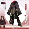 Costumi anime Genshin Impact Hutao Cosplay Come Uniform Anime Gioco Hu Tao Halloween Abbigliamento donnaL231101