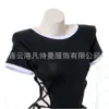 Ani école étudiant noir moulante maillot de bain Costume Anime fille serré justaucorps maillots de bain uniforme Lingerie Cosplay cosplay