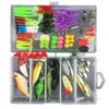 Kit di esche da pesca miste Crankbait Minnow Popper Lure Bass Esche wobbler Set Realistiche esche da pesca finte Attrezzatura