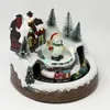 Christmas Decorations Innodept12 Christmas Decoration Village House Snowman Music Lighted Ornaments Christmas Tree Revolving Train Xmas Navidad Gifts 231101