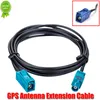 New 1Pcs Universal 2 Meters FAKRA Male To Female Right Angle Jack Extension Cable For Car Navigation GPS Antenna Adapter Cable