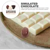 Feestdecoratie 30 stuks Chocolade Decor Gesimuleerd Model Tafelblad Multifunctioneel Interessant Pvc Fake