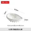 Tallrikar Vita keramiska platta efterrätt skål mellanmål dim sum matris dopp sashimi skivfruktsalladskålar