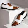 2023 Herren Hochzeitskleid Schuhe Vollnarbenleder schnüren Herren Brogue Business Schuhe Herren Oxfords