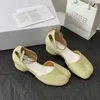 Maisons Margiela Tabi Ballerina Shoe Women Luxury Designer Sandal Half Casual Shoes Ballef Flat Läder Ankel Heel Slip On Boot Lambskin Calf Dance Size 35-40