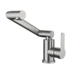 Kökskranar Ingen kran Mixer Tap Sink Rostfritt stål 1080 graders Basin Badrum Chrome Contemporary G1/2