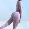 Seamless Gym Clothing Women Gym Yoga Set Fitness Workout Sets Yoga Top And Athletic Legging Women039s Sportswear Suit7990615