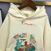 Nuova felpa con cappuccio per neonato Maglione per bambini con stampa logo lettera colorata Taglia 100-160 Etichette complete Pullover per bambini Oct25