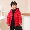 Down Coat Winter warme Jacke Kapuze mit Kapuze für Jungen und Mädchen 1-8 Jahre alte Baby 2023 Koreanische Version Mode Kinderkleidung Kleidung