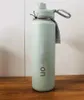 LL Vacuum Yoga Fitness flaskor 24 oz Tillbaka till livet Sportflaskor Sugrör 304 Rostfritt stål Isolerade Tumbler Mugg Koppar med lock Värmeisolering Presentkopp