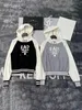 Hoodies للنساء Sweatshirts Designer 23aw New P لوحة التباين التصميم شاقته من منشفة الصدأ مقنعًا محبكًا أعلى رفيعة