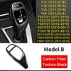 Nytt för BMW Carbon Fiber Texture Car Gear Change Panel Frame Växelknapp Huvudtrim för BMW F30 F10 F15 F07 F20 F21 F22 F32 F34 F3