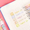 Account Student Stationaly kleurrijke regenboog neutrale pen schrijven tekening keypoints marker press gradient gel
