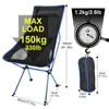 Mobilier de Camp Portable pliant Camping en plein air voyage pêche 150 kg Maxload BBQ siège de bureau à domicile chaise de lune 231101