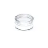 New 3Gram Cosmetic Sample Empty Jar Plastic Round Pot Black Screw Cap Lid, Small Tiny 3g Bottle, for Make Up, Eye Shadow, Nails, Powder Paint