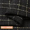 Craft Tool en tweed fabric Lady style fiber plaid woven DIY coat clothing dress Handmade sewing quilting Autumn winter 231101