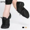Chaussures de danse Chaussures de danse de Jazz à lacets en cuir véritable pour hommes femmes baskets de danse souples pour garçons noir Tan Sport chaussures de Pointe 231101