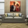 Pôster de lona com foto impressa, casal elegante com óculos de sol, pintura emoldurada para decoração de parede da sala de estar